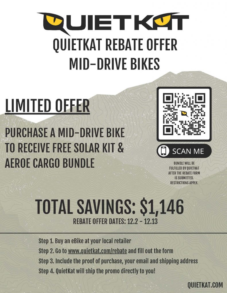 QuietKat Mid Drive Rebate