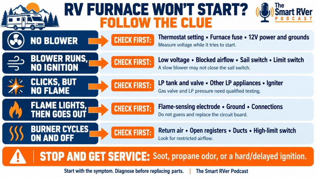 RV Furnace Won't Start